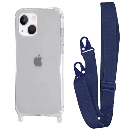 Чехол для iPhone WAVE Clear Case with Strap Midnight Blue for iPhone 15