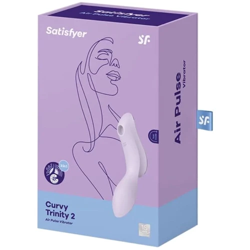 Вакуумный стимулятор с вибрацией Satisfyer Curvy Trinity 2 Violet