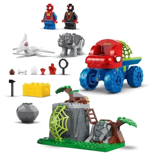Конструктор LEGO Spideу Динозаврячий спасательный транспорт команды Паука 136 деталей (11199) фото 6