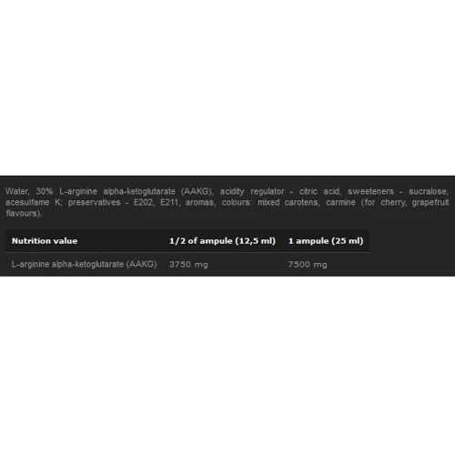 Аминокислота для спорта Olimp AAKG 7500 Extreme Shot 20x25 ml Grapefruit: Вкус Грейпфрут