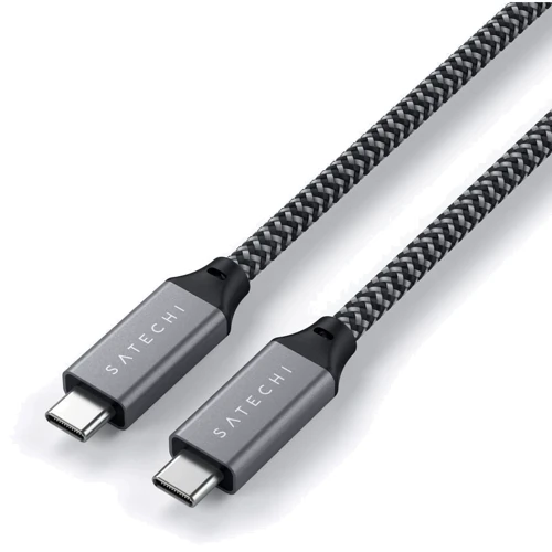 Кабель Satechi Cable USB4-C to C 100W 80cm Space Gray (ST-U4C80M) фото 3