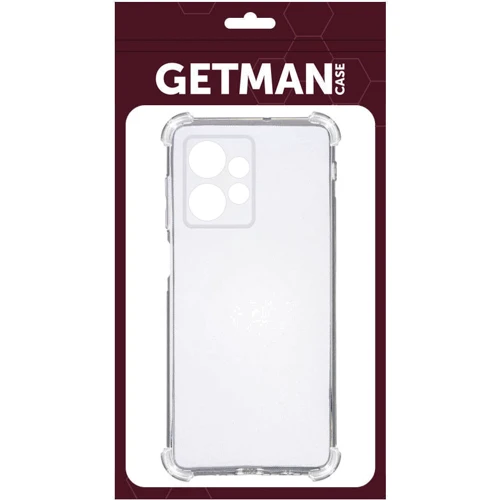 Аксессуар для смартфона TPU Case GETMAN Ease logo Transparent for Xiaomi Redmi Note 13 4G: Тип накладка на заднюю часть