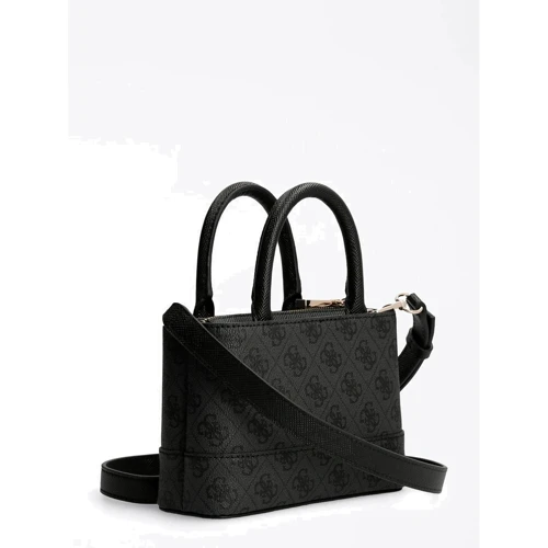 Женская сумка через плечо Guess Cordelia Logo Mini Satchel темно-серая (HWBG8377770-CLO): Пол Женский