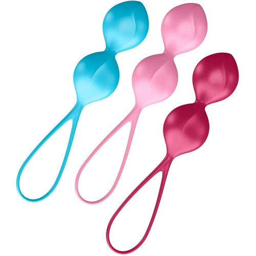 Вагинальные шарики Satisfyer V Balls (3 пары), диаметр 3,4см, масса 79-114-150г, монолитные