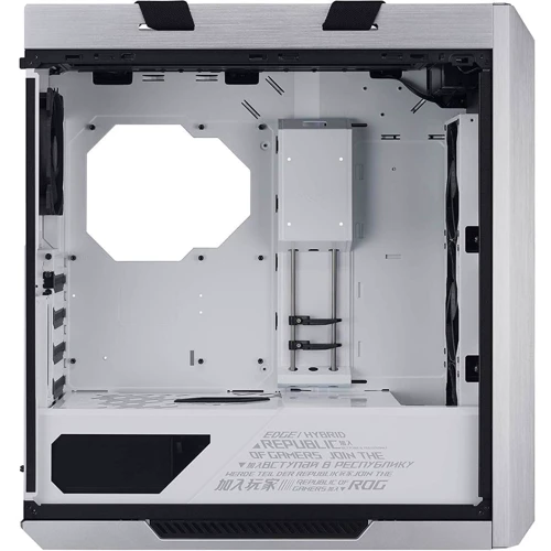 Корпус ASUS ROG Strix Helios GX601 White Edition (90DC0023-B39000): Матеріал передній панелі загартоване скло