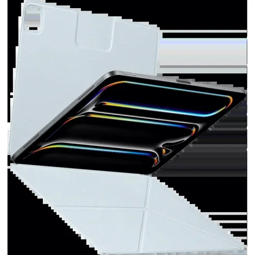 Аксесуар для iPad Pitaka MagEZ Case Folio 2 Light Blue (FOL2406P) для iPad Pro 13 2024 M4: Особливості трансформируется в подставку, отделение для стилуса, Надежная защита от царапин и загрязнений, режим автопробуждения/сна