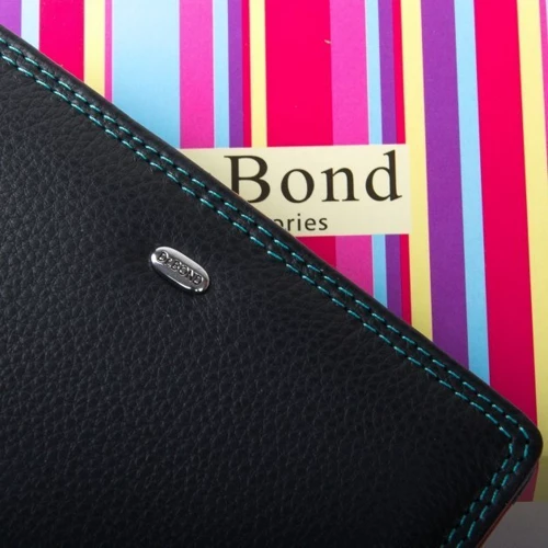Женский кошелек Dr. Bond Rainbow черный (WRN-2 black): Пол Женский