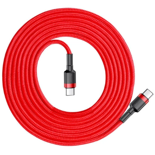 Кабель Baseus Cable USB-C to USB-C Cafule PD 2.0 60W 2m Red (CATKLF-H09): Тип USB-C - USB-C