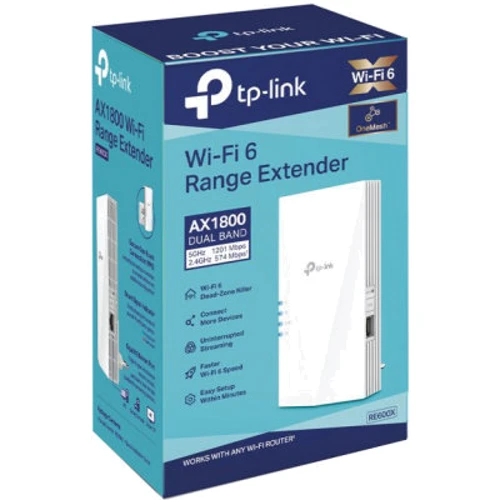 Усилитель Wi-Fi TP-Link RE600X: Частотный диапазон 2.4 & 5GHz