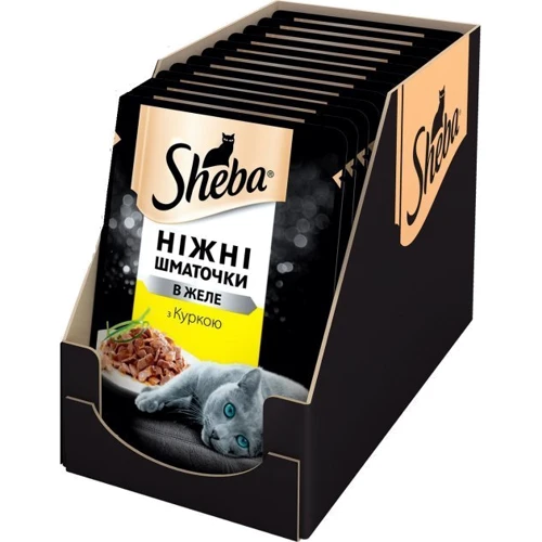 Влажный корм Sheba cij POU для котов с курицей в желе 12х85 г (4770608257316): Возраст Взрослые