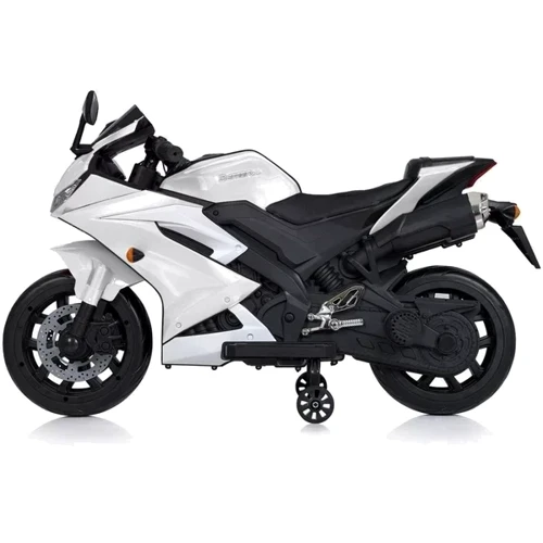 Дитячий електромотоцикл 2 колісний Bambi Racer 45W білий (M 5022EL-1): Вид мотоцикл