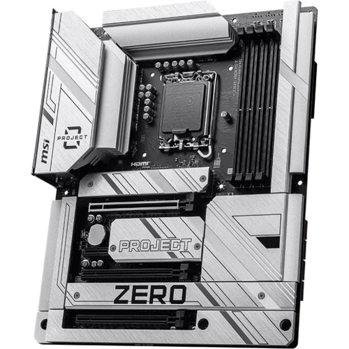 MSI Z790 PROJECT ZERO: Оперативная память 4xDDR5 7200+ МГц, до 192 ГБ