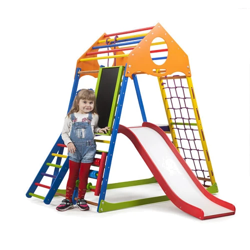 Детский спортивный комплекс SportBaby KindWood Color Plus 3: Назначение для дома