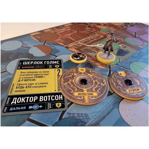 Настольная игра Geekach Games Unmatched: Місто туманів (Туман над мостовой УКР): Возраст от 8-ми лет