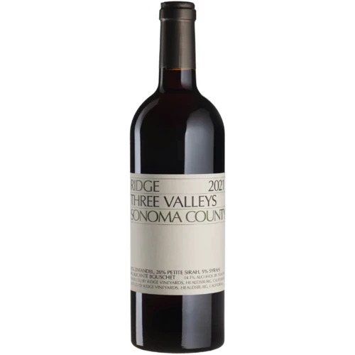 Вино Ridge Vineyards Three Valleys 2021 красное сухое 0.75 л (BWT1614)