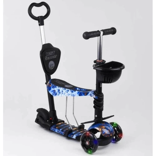 Самокат Best Scooter с родительской ручкой (32066)