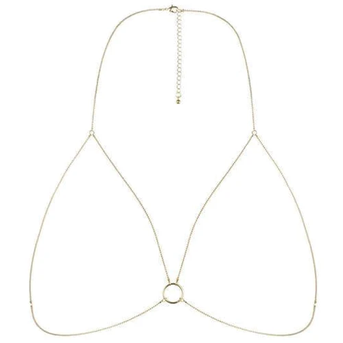 Украшение-портупея Bijoux Indiscrets Magnifique Bra Chain - Gold