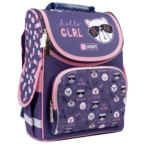 Рюкзак школьный каркасный Smart PG-11 Hello, girl! (558996)
