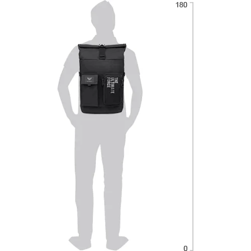 Сумка для ноутбука ASUS TUF 17" Gaming Backpack Black (90XB06Q0-BBP010) фото 8