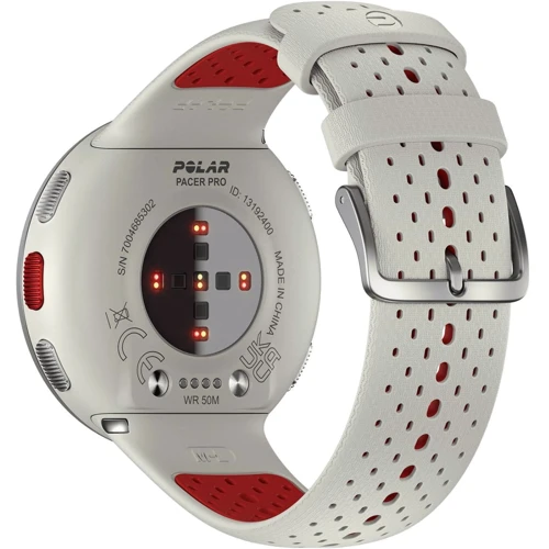 Смарт-годинник Polar Pacer PRO Snow White (900102180): Матеріал ремінця Силикон