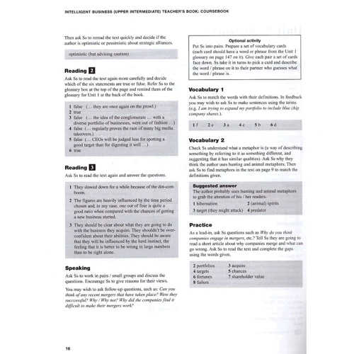 Intelligent Business Upper-Intermediate Teacher's Book + CD-ROM: Кількість сторінок 192