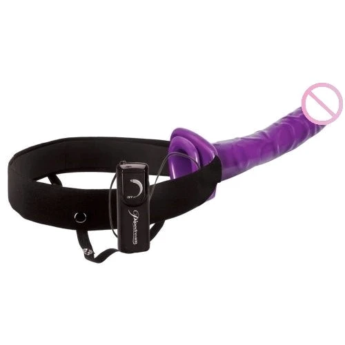Фаллопротез с вибратором Fetish Fantasy Hollow, 15x4.5 см, фиолетовый