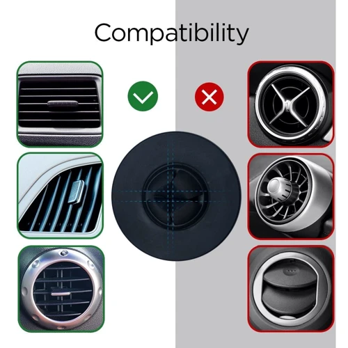 Держатель Spigen Car Mount Holder Air Vent Magnetic Swivel Kuel H12 Black (000CD20115) фото 9