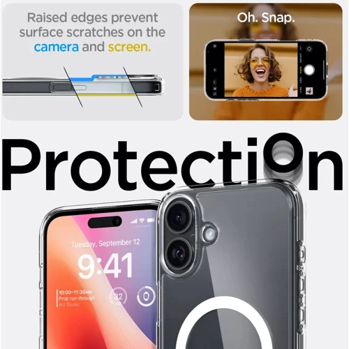 Чехол для iPhone Spigen Ultra Hybrid MagFit White (ACS08205) for iPhone 16 фото 20