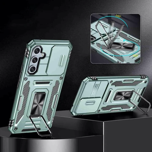 Чохол для телефона Mobile Case Camshield Army Ring Light Green для Samsung A356 Galaxy A35 / A556 Galaxy A55: Тип накладка на заднюю часть