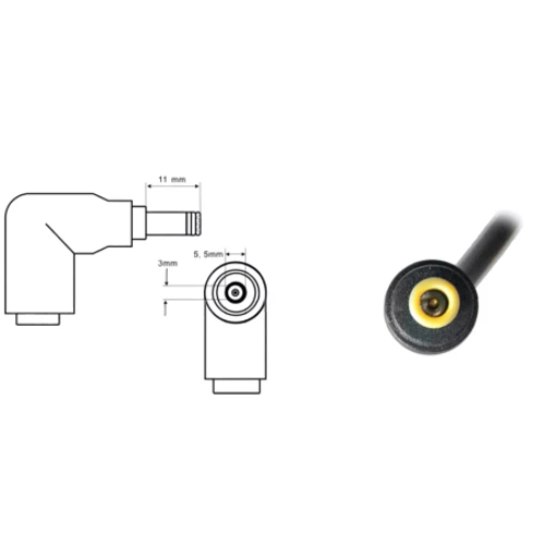 Зарядний пристрій Samsung 90W 19V 4.74A 5.5x3.0mm AA-PA3NS90 OEM (81188): Напруга 19V