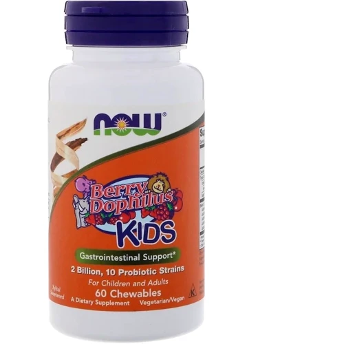 NOW Foods BERRYDOPHILUS 2 BILLION 60 LOZ Пробиотики (дофилус) вкус ягод