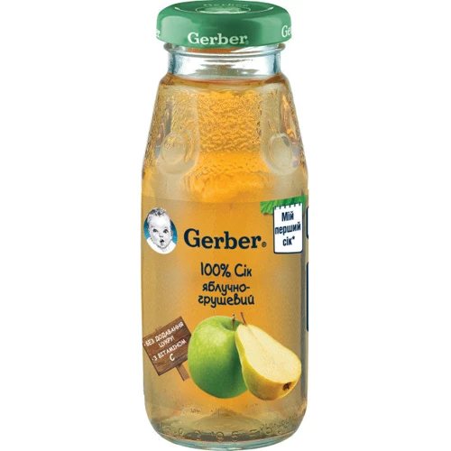 Сок GERBER яблоко-груша для детей с 4 месяцев (7613033520747)