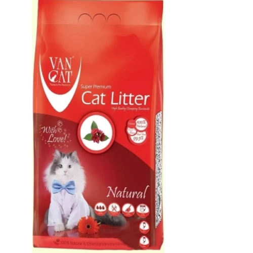 Бентонитовый наполнитель VanCat Classic Natural Классик для кошачьего туалета 5 кг