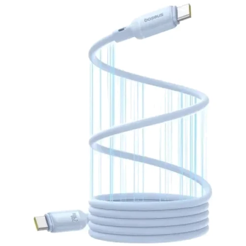 Кабель Baseus Cable USB-C to USB-C PicoGo Magnetic Liquid Silicone 240W 1m Blue (P10376800311-00): Длина 1 м