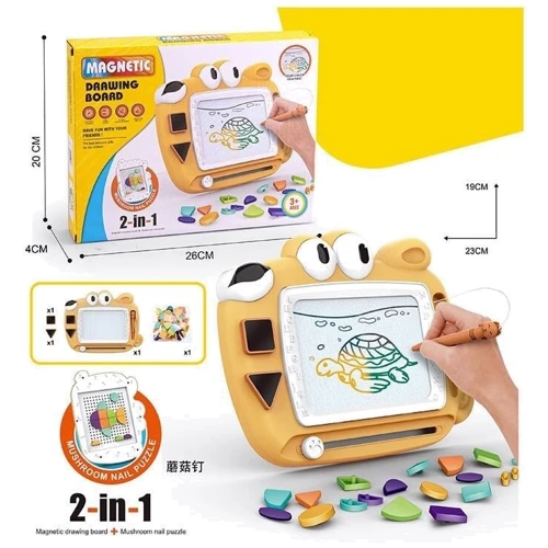 Доска для рисования Magnetic 2 в 1 мозаика-пазл желтый (XZ 1070 B): Производитель Magnetic