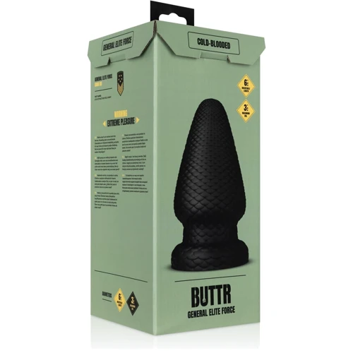 Анальная пробка BUTTR - Cold Blooded Scaled Butt Plug