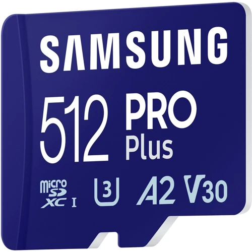 Карта пам'яті Samsung 512 GB microSDXC UHS-I U3 V30 A2 PRO Plus 2023 (MB-MD512SA)