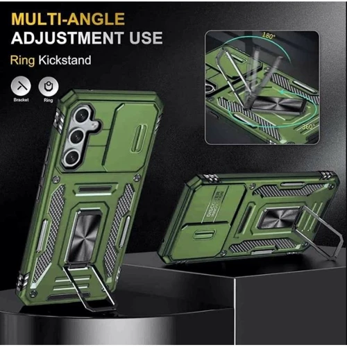 Чехол для телефонов Mobile Case Camshield Army Ring Army Green for Samsung S921 Galaxy S24 / S931 Galaxy S25: Тип накладка на заднюю часть