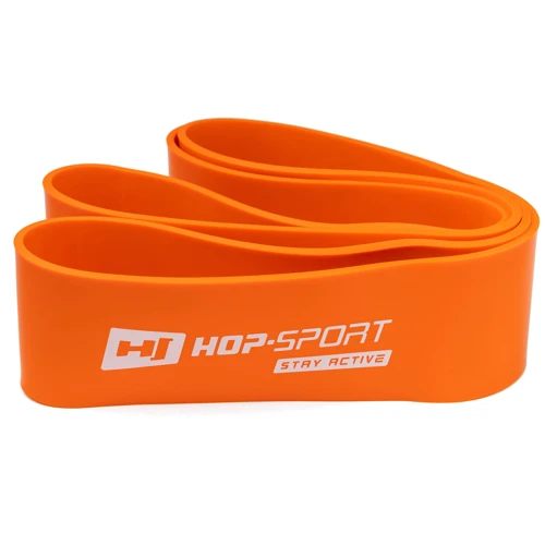 Эспандер Hop-Sport Резинка для фитнеса 37-105 кг оранжевая (HS-L083RR) фото 6