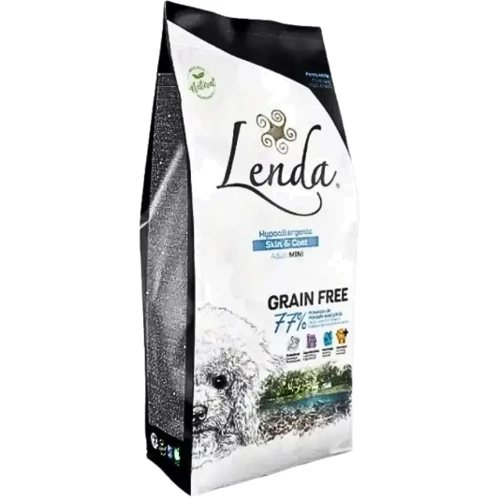 Сухой беззерновой корм для собак мелких пород Lenda Mini Hypoalergenic Skin & Coat Grain Free 2 кг (8435578201597)