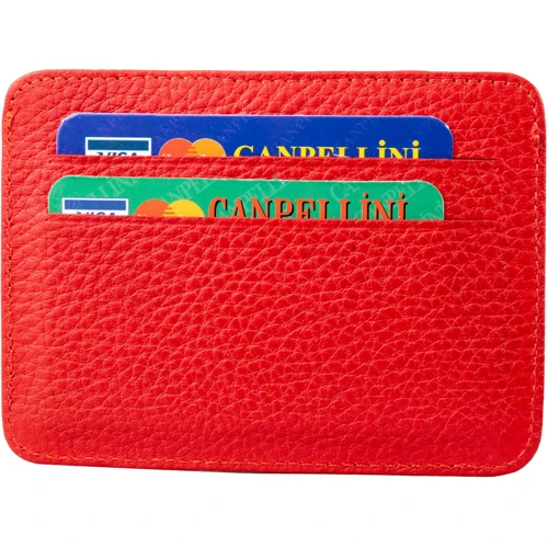 Жіночий Картхолдер Canpellini червоний (SHI090-172): Матеріал Натуральна шкіра