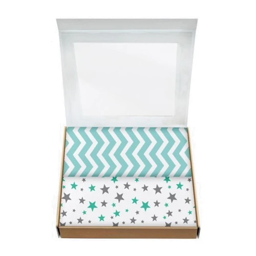 Набір пелюшок Cosas Starfalls Mint Grey Zigzag Mint бязь (4822052074640) фото 3