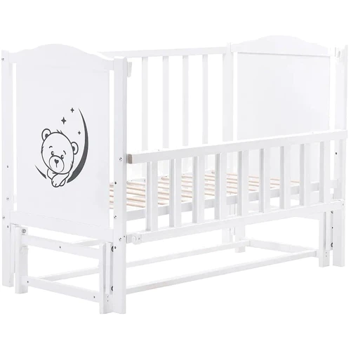 Детская кроватка Babyroom Тедди T-02 белый (625850)