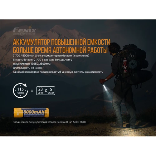 Ліхтар туристичний Фонарь ручной Fenix PD36R фото 11