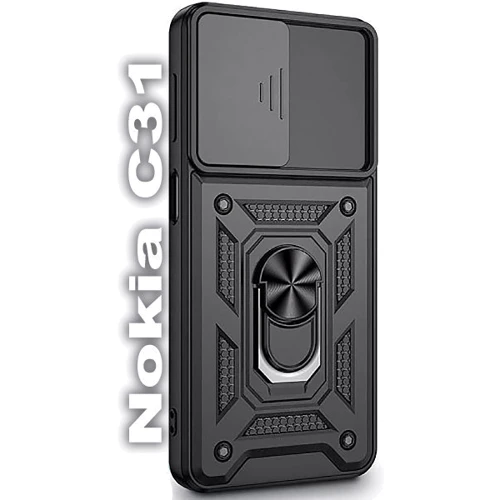 Чохол для телефона BeCover Military Black для Nokia C31 (709986)