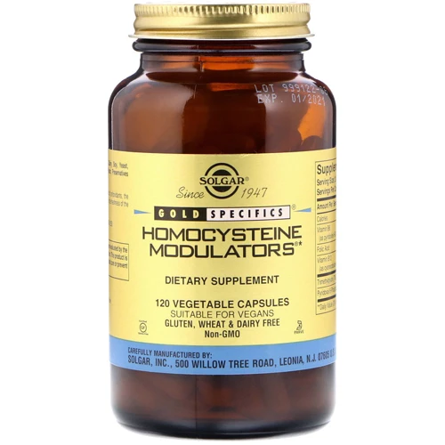 Solgar Gold Specifics, Homocysteine Modulators, 120 Vegetable Capsules (SOL01411)