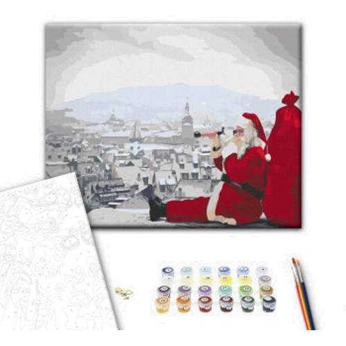 Картина за номерами Brushme Санта не спить 40x50 см (BS26273): Виробник Brushme