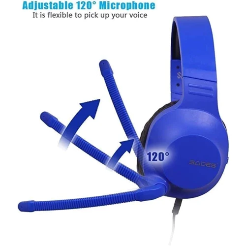 Наушники Sades SA-721 Spirits Blue (sa721blj) фото 4