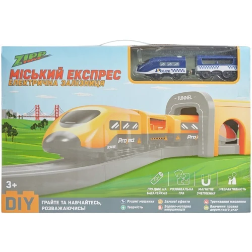 Ігровий набір ZIPP Toys Міський експрес електрична залізниця, 104 деталі