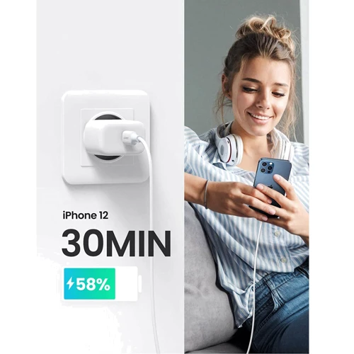 Зарядное устройство Ugreen USB-C Wall Charger CD241 20W White (10220): Кабель в комплекте отсутствует